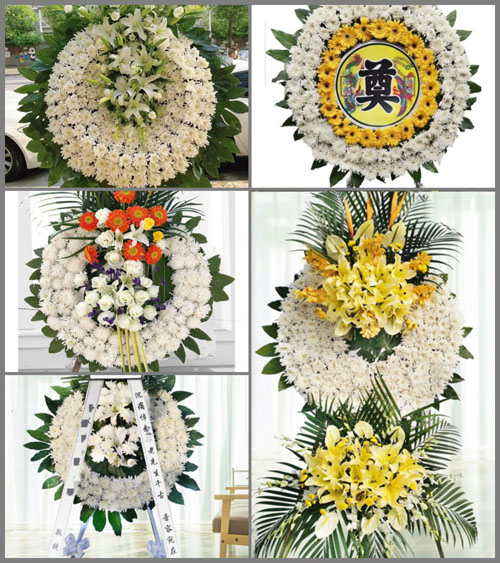 广东江门市恩平市圣堂镇水塘村花圈速递